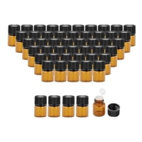 Magideal - 50 Piezas De Minibotellas De , Tornillo Recargable, Con Reductor De Orificio Vacío, Pequeña, Botella De Aceite Esencial Para , Tapón Interior 2Ml 50 Piezas De Enchufe Interno