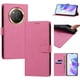 thumbnail image 3 of Funda Cartera de PU para Honor X9C con Tarjetas, Rojo Rosa, 3 of 6