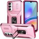 thumbnail image 1 of Funda Armada para Samsung Galaxy A05S con Tapa Deslizante y Soporte Magnético Giratorio Rosa, 1 of 5