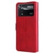 thumbnail image 5 of Funda Billetera para Xiaomi Poco X4 Pro 5G con Porta Tarjetas y Soporte Ajustable Rojo, 5 of 6