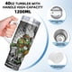 thumbnail image 5 of Las Tortugas Ninja Vaso aislado de acero inoxidable con asa, diseño temático, regalo para familia, amigos y fans; incluye pajita y encaja en el portavasos estándar, 40 oz, 5 of 6