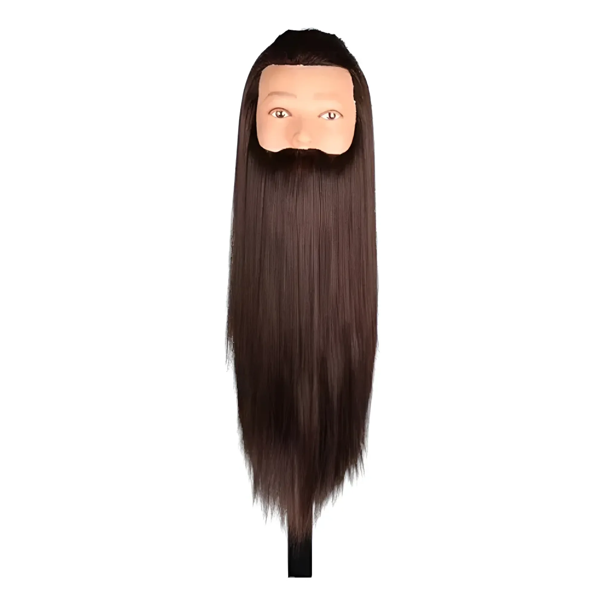 Linastore - Cabeza De Practica Sintetica Con Barba Para Corte Y Peinado
