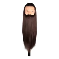 Linastore - Cabeza De Practica Sintetica Con Barba Para Corte Y Peinado