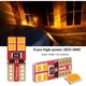 thumbnail image 2 of Lámpara LED T10 PHINLION 168 194 12V Ámbar Pack 4 8LED 2835SMD, 2 of 3