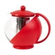 thumbnail image 1 of Tetera Con Filtro 1,25 Lt Vidrio Secret de Gourmet rojo Tamano Unico, 1 of 3