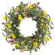 thumbnail image 1 of Spring Wreath LLZLL, margarita artificial de eucalipto y lavanda de 22 pulgadas, 1 of 6