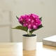 thumbnail image 3 of Bonsái de hortensia artificial, flor de seda, planta verde artificial para decoración de interiores, planta en maceta., 3 of 5