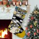thumbnail image 1 of Carl el Coleccionista Tema: Calcetines de Navidad, fino lino blanco para colgar en escaleras y chimenea, decoración navideña para el hogar, regalo de Navidad.54cm×38cm, 1 of 5