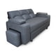 thumbnail image 3 of Sofa Cama funcional 2 PZ Lino +2 POUF Gris Oscuro, 3 of 7