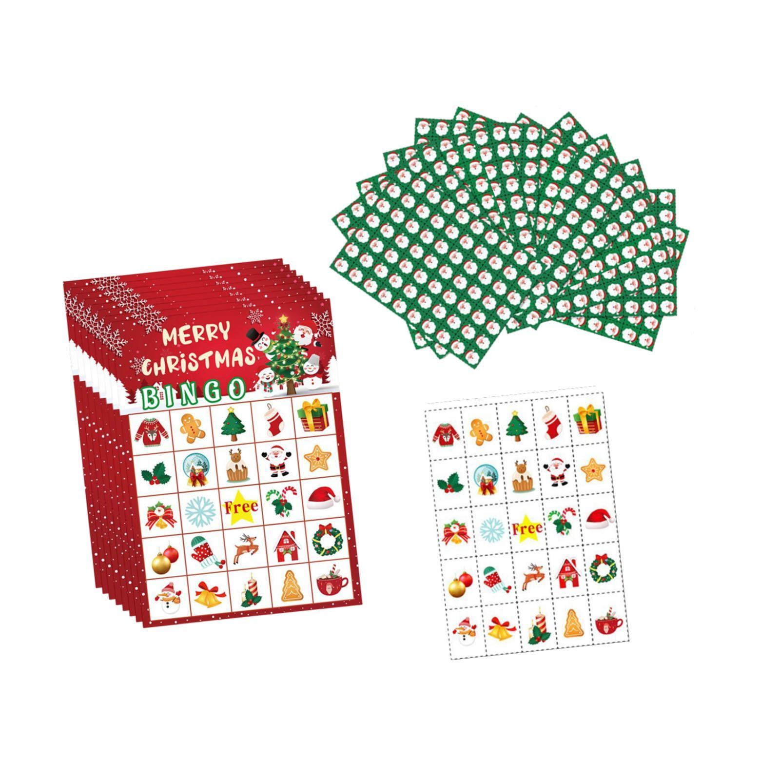 Bothyi - Juego De Bingo Navideño Tarjetas De Bingo De Invierno Para Amigos De La Escuela Y Niños