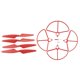 thumbnail image 5 of Cubierta protectora + hélice para aviones de cuatro ejes sin escobillas HS700 rojo, 5 of 5