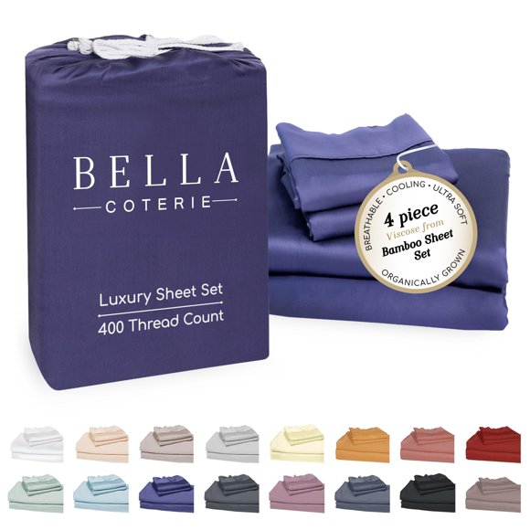 Juego de sábanas BC BELLA COTERIE King 86 cm de bambú viscosa