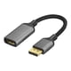 thumbnail image 1 of Adaptador DisplayPort a HDMI Insignia 8K con cable trenzado, 1 of 3