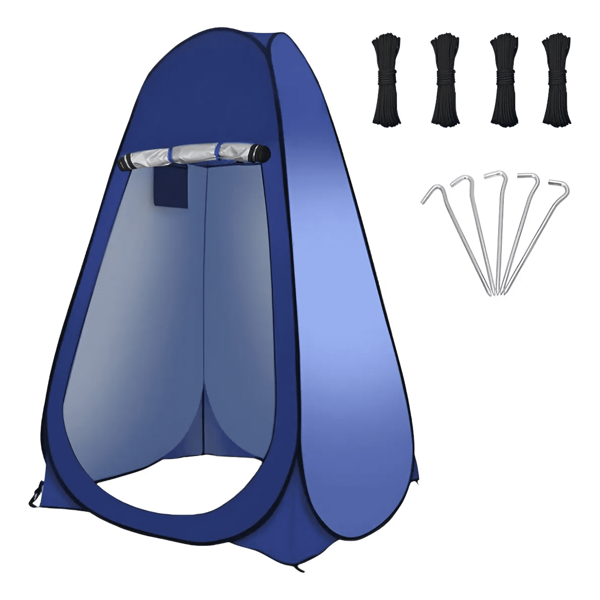 Carpa 1 Persona Carpa Baño Belug Camping Vestidor Portátil Azul