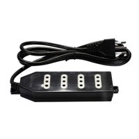 Alargador Zapatilla 4 Posiciones 3 Metros Negro Macrotel