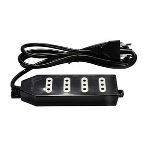 Alargador Zapatilla 4 Posiciones 3 Metros Negro Macrotel