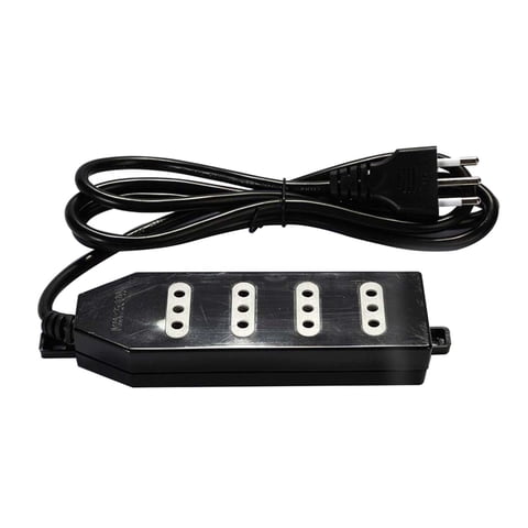 Alargador Zapatilla 4 Posiciones 3 Metros Negro Macrotel