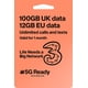 thumbnail image 2 of Tarjeta SIM prepaga UKSIMS 100 GB de datos en Reino Unido y 12 GB en la UE por 30 días, 2 of 9