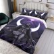 thumbnail image 3 of Caballero Luna Conjunto de sábanas temático, trío de piezas, cómodo y amigable con la piel, diseño único, regalo de decoración para el hogar para familiares, amigos y fans,173cm *218cm, 3 of 6