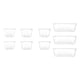 thumbnail image 1 of Organizador De Cajones De Escritorio, Divisor Para Pasta De Dientes De Oficina, Suministros Para Manualidades, 9 Uds., 1 of 3