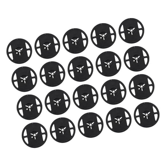 20x Bobinas De Tira De Luz LED Para Protector De Tira De Luz LED De 7" Bobinas Negras Redondas De 10 Mm