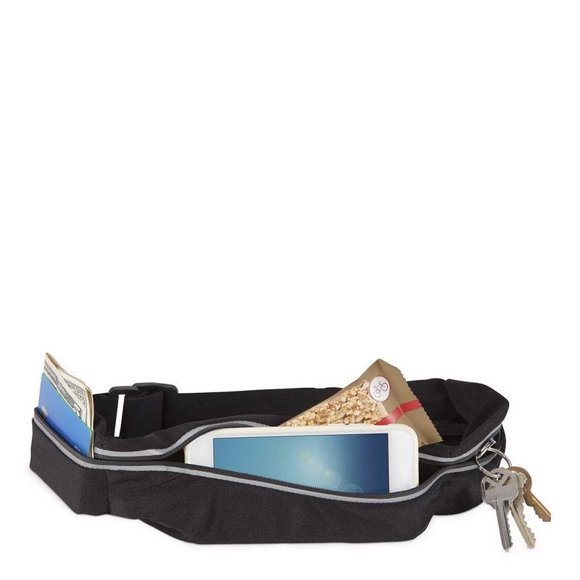 Bolso Fitness para la Cintura Negro