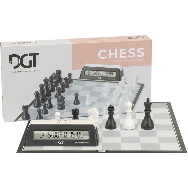 Juego de ajedrez DGT Chess Box con reloj DGT1002 con temporizador extra de 3 años o más