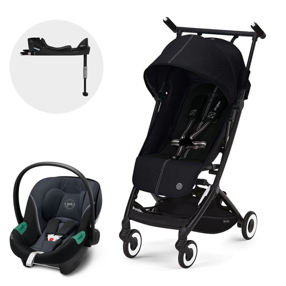 Coche Travel System Libelle Negro + Aton S2 + Base Isofix