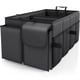 thumbnail image 1 of Organizador de maletero plegable - SUVs y sedanes, organización robusta del coche con 2 compartimentos, negro, 21.25 "× 12.6 "× 10.6", 1 of 3