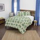 thumbnail image 1 of Colcha Rizzy Home BQ4619 Poliéster 90x92 pulg Amarillo/Verde/Naranja, 1 of 9