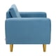 thumbnail image 5 of Sofa Bote 1c Felpa 01 Azul Petroleo, 5 of 6