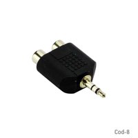 Genérico - Adaptador 2 Rca A Plug 3,5Mm