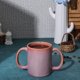 thumbnail image 5 of Taza HealthGoodsIn 350 ml Doble Asa Cerámica Rosa, 5 of 6