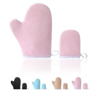 Set De Manoplas Para Bronceado Slick Solutions Guantes De Autobronceado Rosas