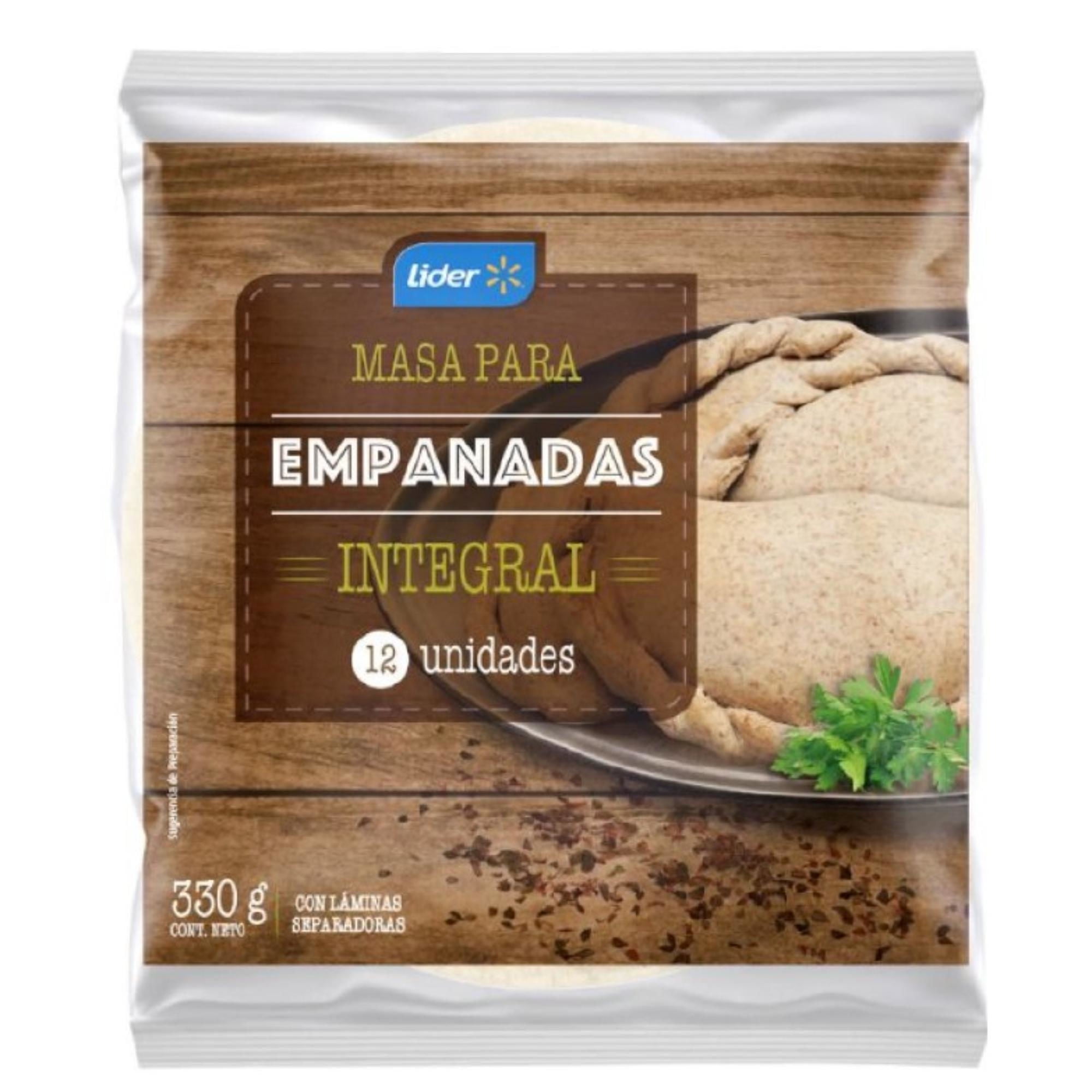 Masa Para Empanadas Integral 12 Un 330 g Lider