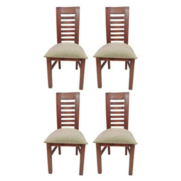 Pack 4 Sillas Oporto Caramelo Tapiz Beige