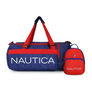 Nautica - Pack Bolso Valar Azul + Mini Mochila Parvus Rojo
