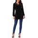 thumbnail image 2 of Elegante Top de Terciopelo para Mujer con Cuello en V y Mangas Largas para Ocasiones Casuales y Formales S Negro, 2 of 5