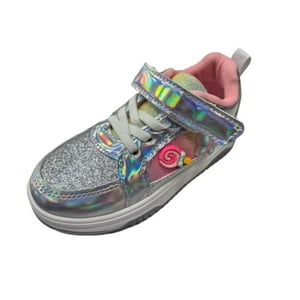 Vinnys Outlet - Zapatilla Brillante Niña Plateado