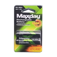 Gen - Pack De 2 Pilas Recargables Maxday Aa 4800Mah