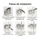thumbnail image 3 of 2 Pestillos Cerradura Puerta Gabinete Turn 40mm Baño Norplat, 3 of 3