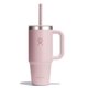 thumbnail image 1 of Vaso hidro de viaje con asa, tapa y pajita, 700 ml, color rosa, 1 of 7