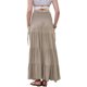 thumbnail image 3 of INSPIRE CHIC Faldas Maxi de Verano para Mujeres 2026 Cintura Alta Elástica Falda de Playa Línea A con Bolsillos XL Caqui, 3 of 6