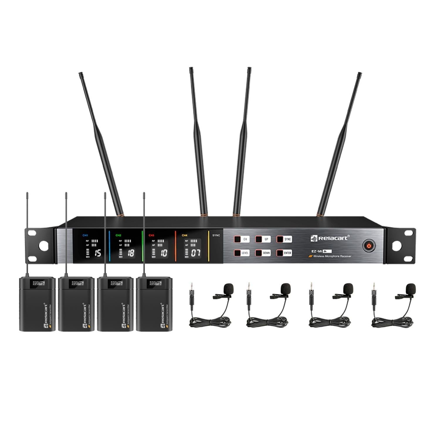 Edifier - Sistema Inalambrico De 4 Lavalier Relacart Ez Mi4 Lavalier