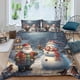 thumbnail image 1 of Funda nórdica de 3 piezas con diseño de Papá Noel, juego de ropa de cama 3D, funda de edredón de microfibra suave, con fundas de almohada, con cremallera para adultos Teena, 1 of 3