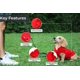 thumbnail image 3 of Suéter para perros, chaleco polar JACKO & CO, rojo para perros pequeños, 3 of 8