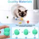 thumbnail image 3 of Uxcell 30 Pcs Juguete para Gato Bola de Pompones de Peluche Suave 1.2" Verde, 3 of 6