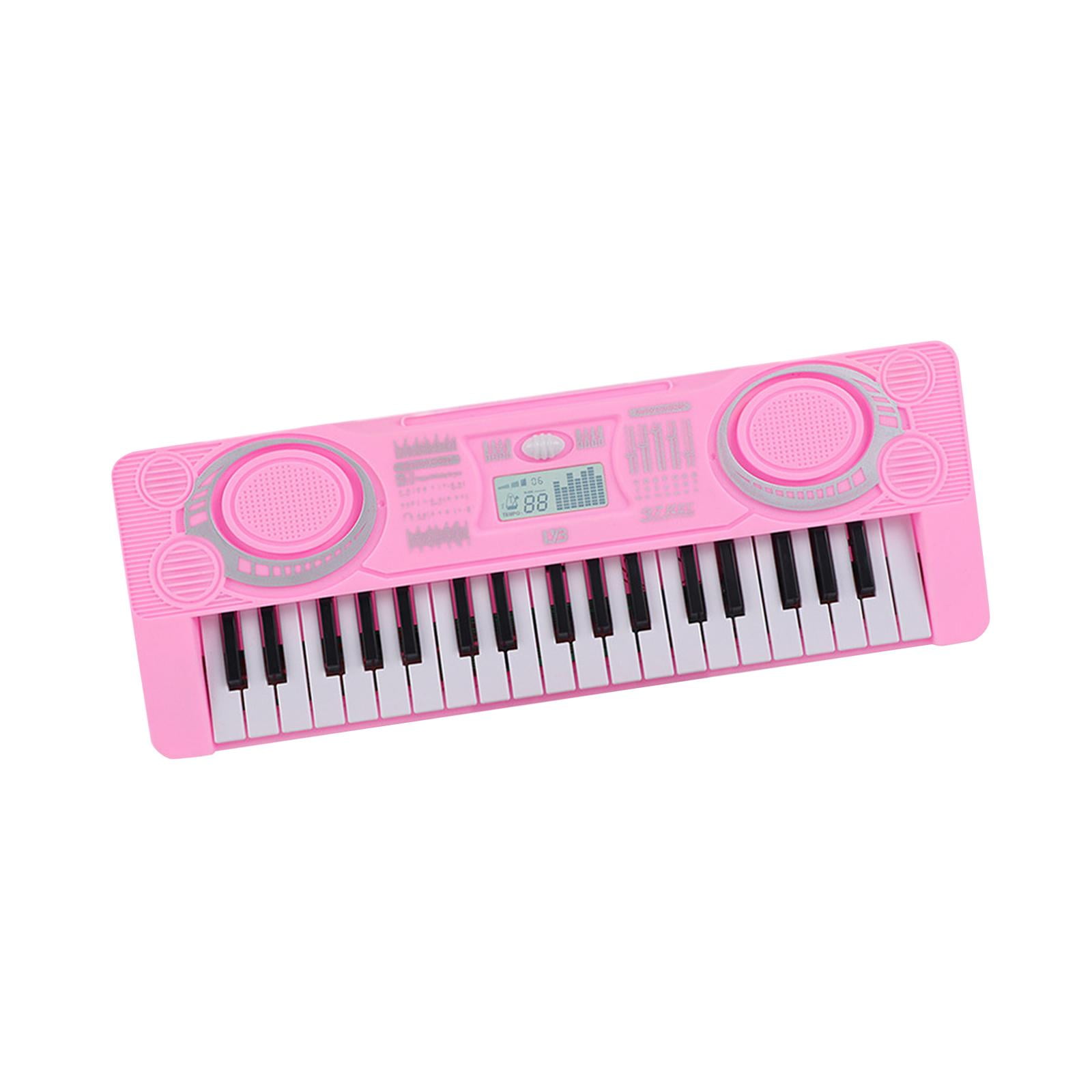 Magideal - Órgano Electrónico, Juguete Musical, Portátil, Interactivo, Práctico, Pantalla Lcd De 37 Teclas Para Regalos De Año Nuevo, Regalos De Vacaciones Para Rosa