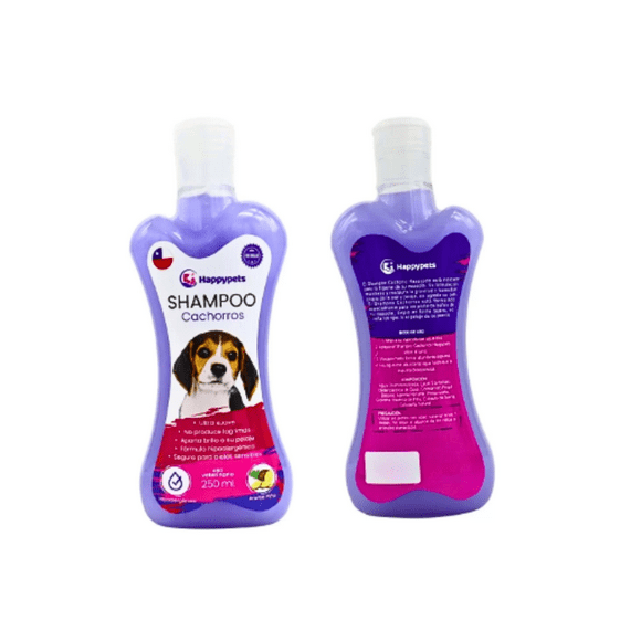 Shampoo Para Perros Cachorros Hipoalergénico 250ml Happypets