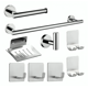 thumbnail image 3 of Juego Set 9 Accesorios Para Baño Acero Inoxidable, 3 of 3